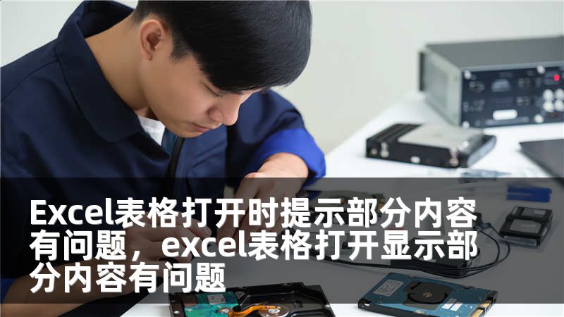 Excel表格打开时提示部分内容有问题，excel表格打开显示部分内容有问题