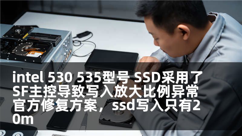 intel 530 535型号 SSD采用了SF主控导致写入放大比例异常官方修复方案，ssd写入只有20m
