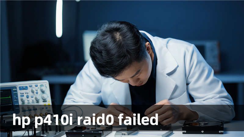 hp p410i raid0 failed