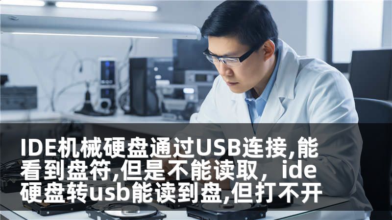 IDE机械硬盘通过USB连接,能看到盘符,但是不能读取，ide硬盘转usb能读到盘,但打不开