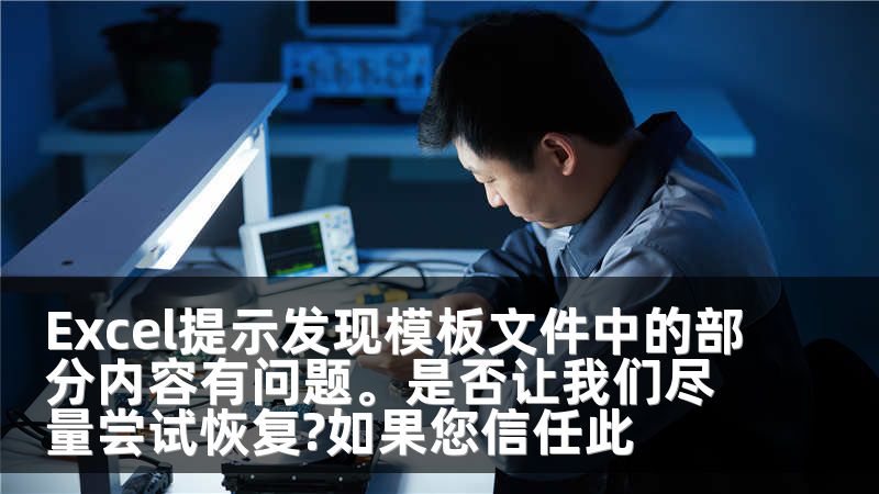 Excel提示发现模板文件中的部分内容有问题。是否让我们尽量尝试恢复?如果您信任此