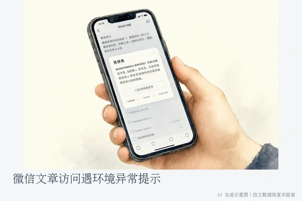 微信文章访问遇环境异常提示