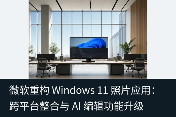 微软重构 Windows 11 照片应用：跨平台整合与 AI 编辑功能升级（1）