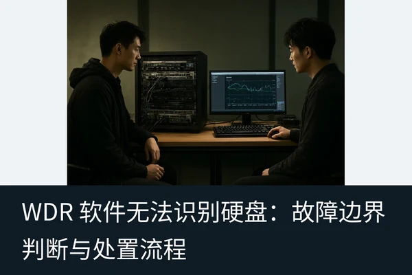 WDR 软件无法识别硬盘：故障边界判断与处置流程（1）