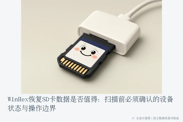 WinHex恢复SD卡数据是否值得：扫描前必须确认的设备状态与操作边界
