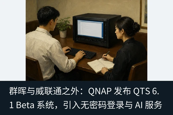 群晖与威联通之外：QNAP 发布 QTS 6.1 Beta 系统，引入无密码登录与 AI 服务（1）