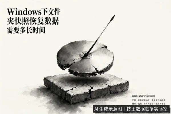 文章内容场景示意图：Windows下文件夹快照恢复数据需要多长时间