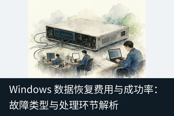Windows 数据恢复费用与成功率:故障类型与处理环节解析(1)