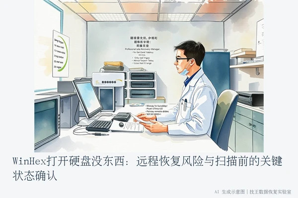 WinHex打开硬盘没东西:远程恢复风险与扫描前的关键状态确认(2)