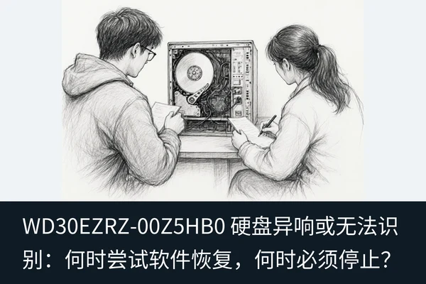 WD30EZRZ-00Z5HB0 硬盘异响或无法识别:何时尝试软件恢复,何时必须停止?(2)