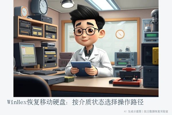 WinHex恢复移动硬盘:按介质状态选择操作路径(2)
