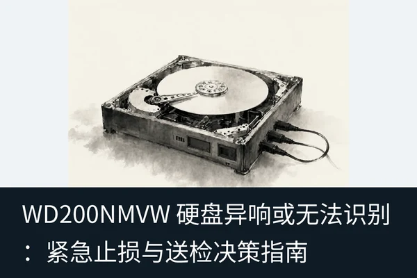 WD200NMVW 硬盘异响或无法识别:紧急止损与送检决策指南(1)