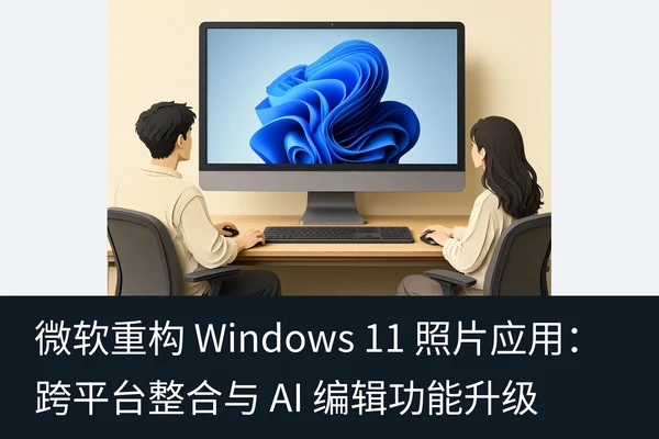 微软重构 Windows 11 照片应用：跨平台整合与 AI 编辑功能升级（2）