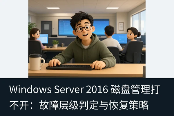 Windows Server 2016 磁盘管理打不开:故障层级判定与恢复策略(1)