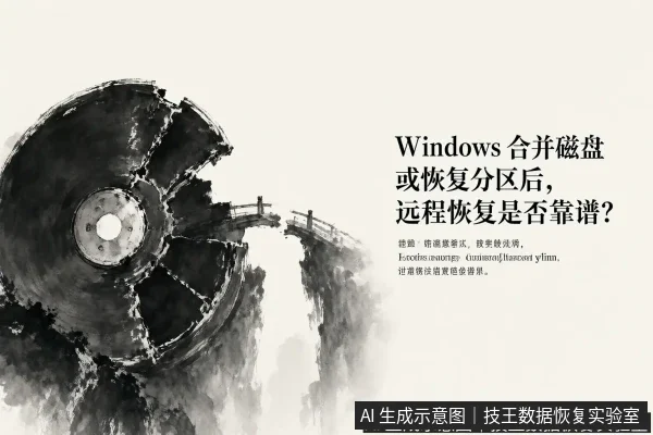 正文场景:文章内容场景示意图:Windows 合并磁盘或恢复分区后,远程恢复是否靠谱?