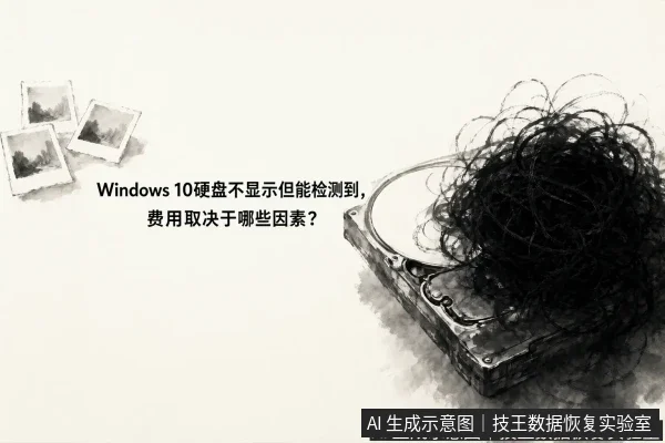 正文场景:文章内容场景示意图:Windows 10硬盘不显示但能检测到,费用取决于哪些因素?