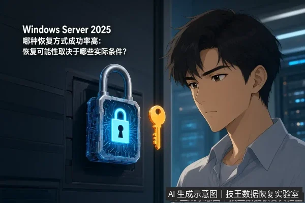 正文场景:文章内容场景示意图:Windows Server 2025 哪种恢复方式成功率高:恢复可能性取决于哪些实际条件?