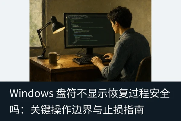 Windows 盘符不显示恢复过程安全吗:关键操作边界与止损指南(2)