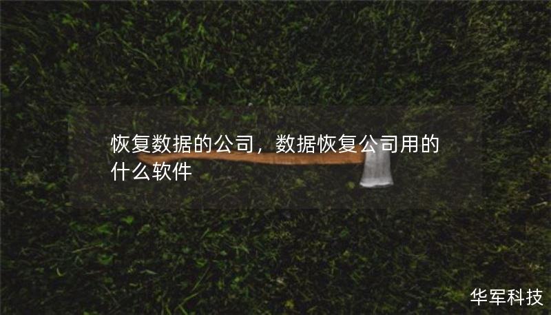 恢复数据的公司，数据恢复公司用的什么软件