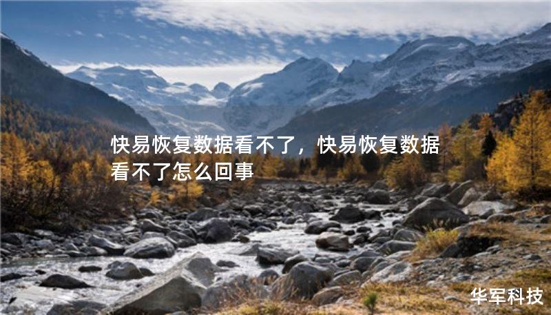 快易恢复数据看不了，快易恢复数据看不了怎么回事