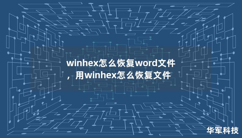 winhex怎么恢复word文件，用winhex怎么恢复文件