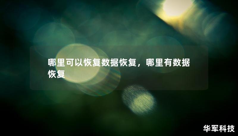 哪里可以恢复数据恢复，哪里有数据恢复