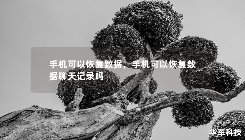 手机可以恢复数据，手机可以恢复数据聊天记录吗