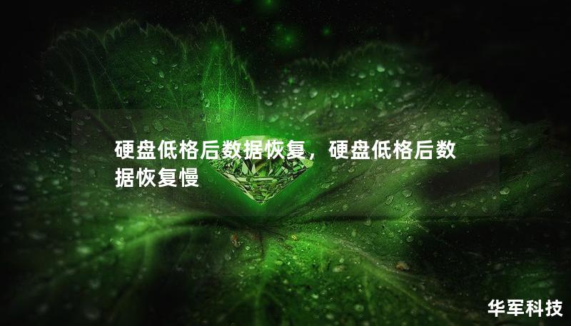 硬盘低格后数据恢复，硬盘低格后数据恢复慢