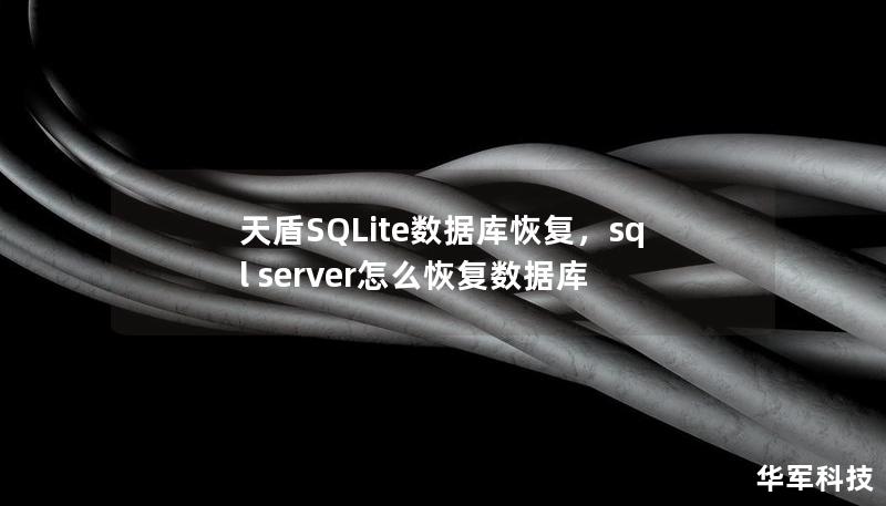 天盾SQLite数据库恢复，sql server怎么恢复数据库