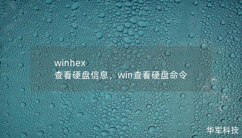 winhex 查看硬盘信息，win查看硬盘命令