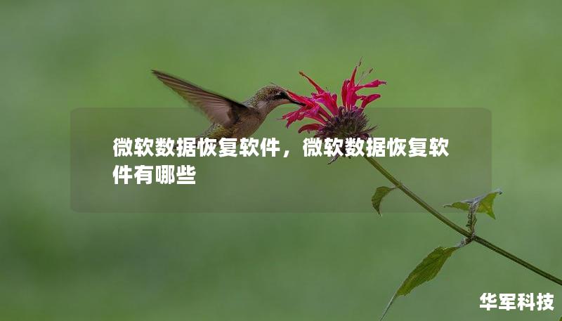 微软数据恢复软件，微软数据恢复软件有哪些