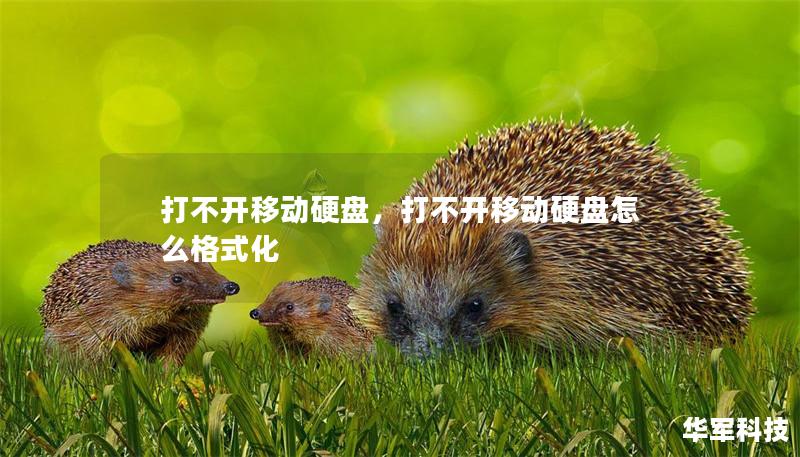 打不开移动硬盘，打不开移动硬盘怎么格式化