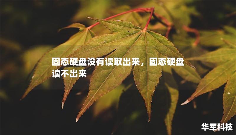 固态硬盘没有读取出来，固态硬盘 读不出来