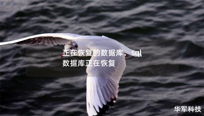 正在恢复的数据库，sql 数据库正在恢复