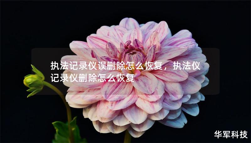 执法记录仪误删除怎么恢复，执法仪记录仪删除怎么恢复