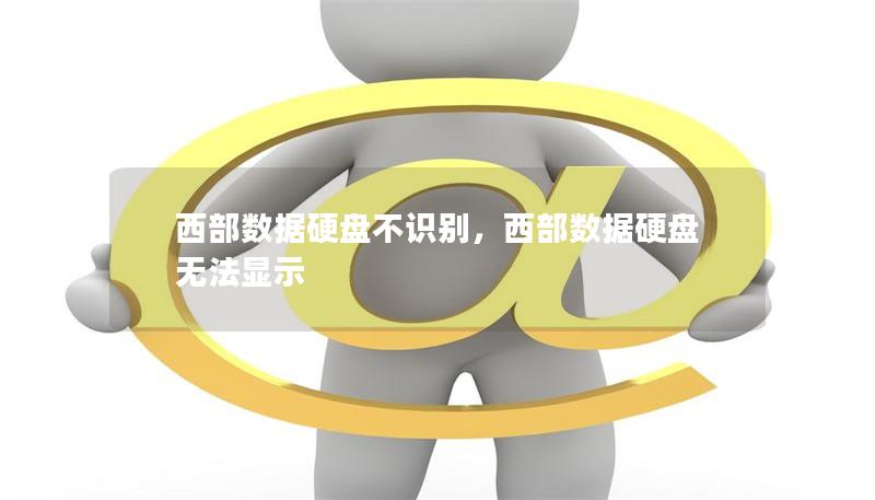 西部数据硬盘不识别，西部数据硬盘无法显示
