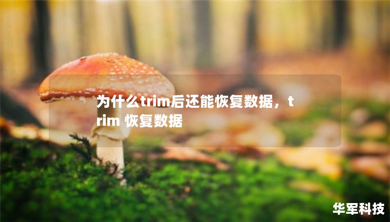 为什么trim后还能恢复数据，trim 恢复数据