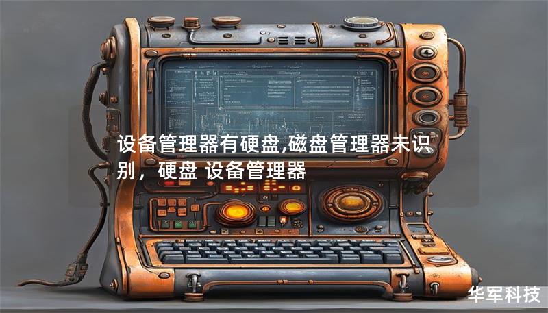 设备管理器有硬盘,磁盘管理器未识别，硬盘 设备管理器