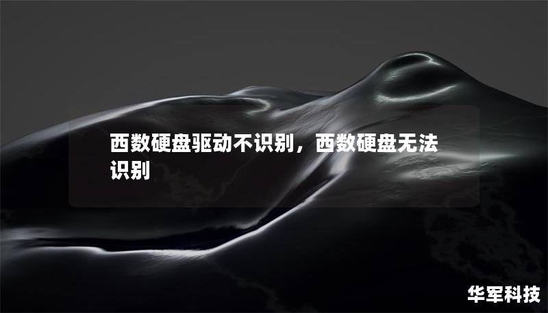 西数硬盘驱动不识别，西数硬盘无法识别