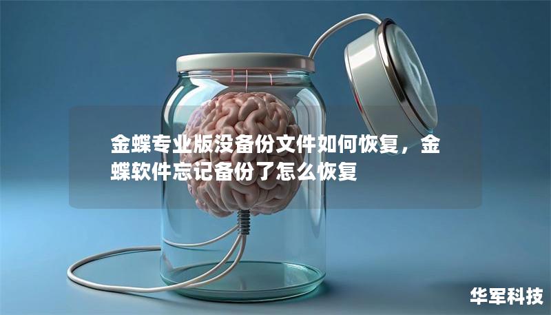 金蝶专业版没备份文件如何恢复，金蝶软件忘记备份了怎么恢复