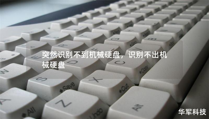 突然识别不到机械硬盘，识别不出机械硬盘