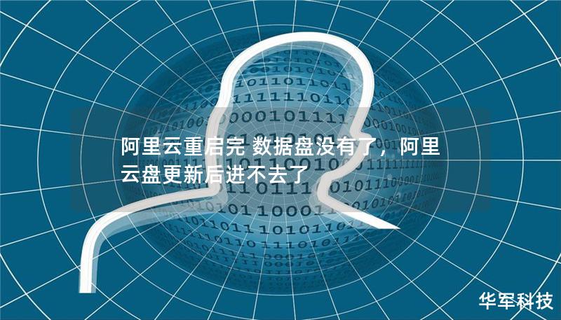 阿里云重启完 数据盘没有了，阿里云盘更新后进不去了