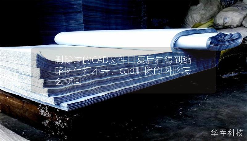 删除过的CAD文件回复后看得到缩略图但打不开，cad删除的图形怎么找回