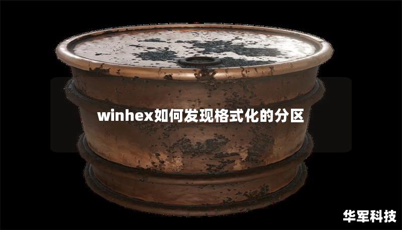 winhex如何发现格式化的分区