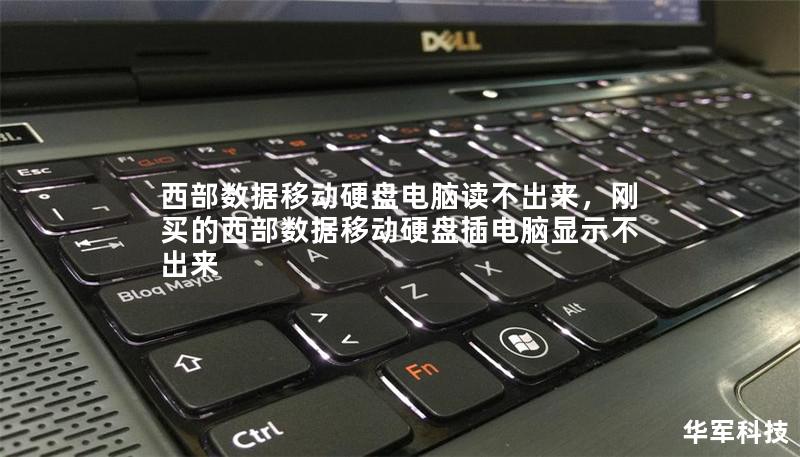 西部数据移动硬盘电脑读不出来，刚买的西部数据移动硬盘插电脑显示不出来