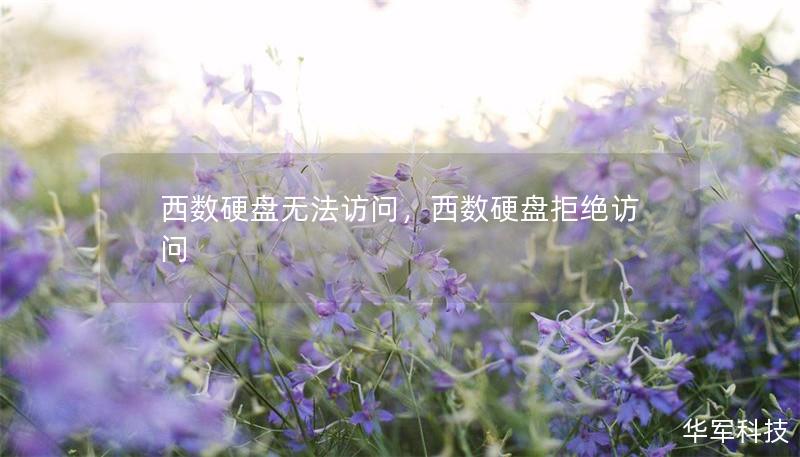 西数硬盘无法访问，西数硬盘拒绝访问