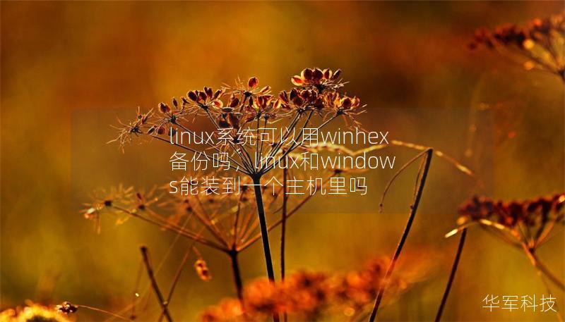 linux系统可以用winhex备份吗，linux和windows能装到一个主机里吗
