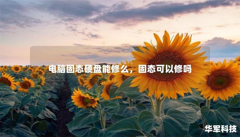 电脑固态硬盘能修么，固态可以修吗