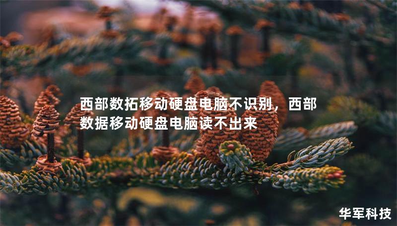 西部数拓移动硬盘电脑不识别，西部数据移动硬盘电脑读不出来