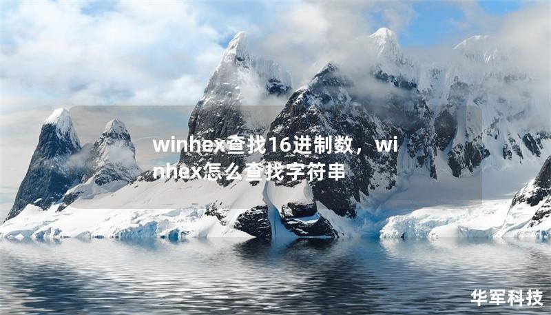 winhex查找16进制数，winhex怎么查找字符串